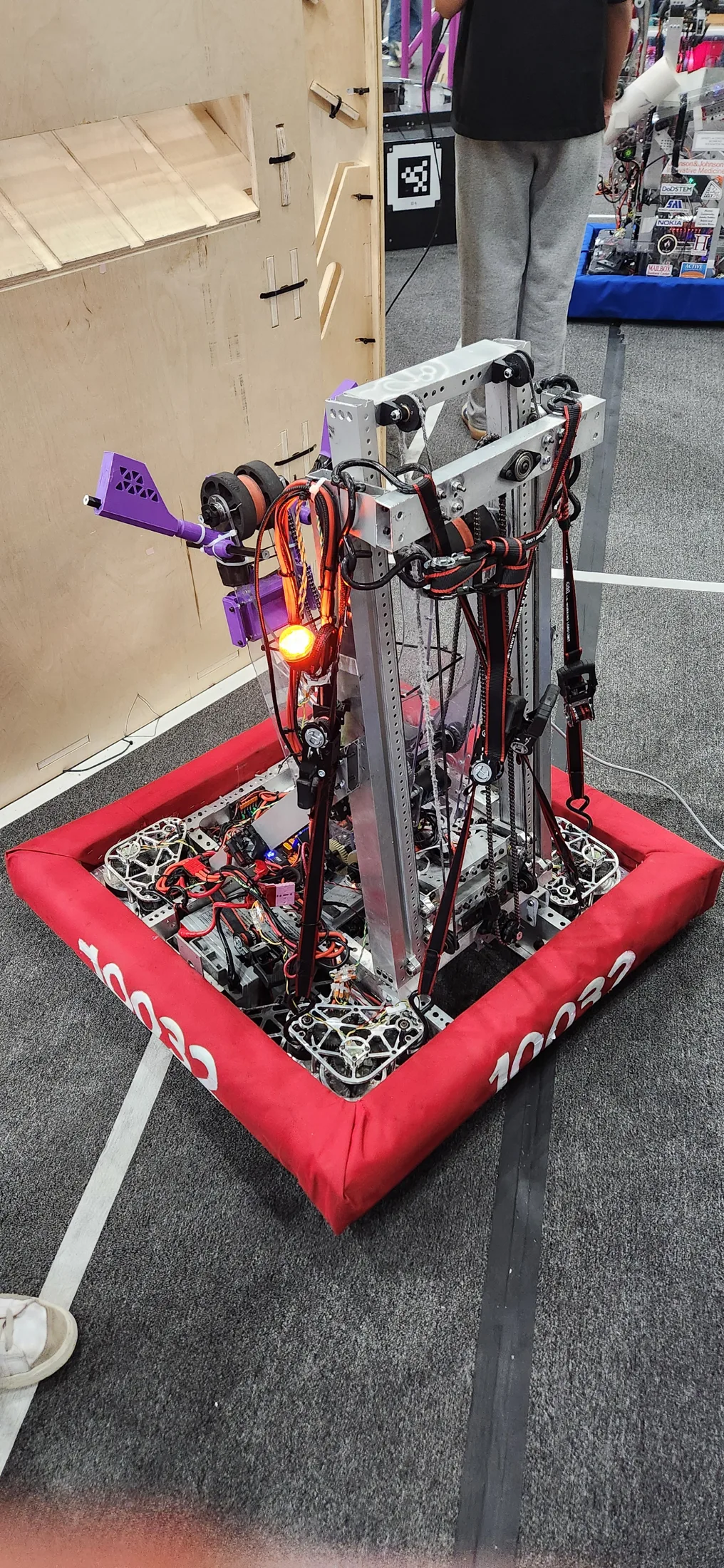 The 2025 robot on its cart