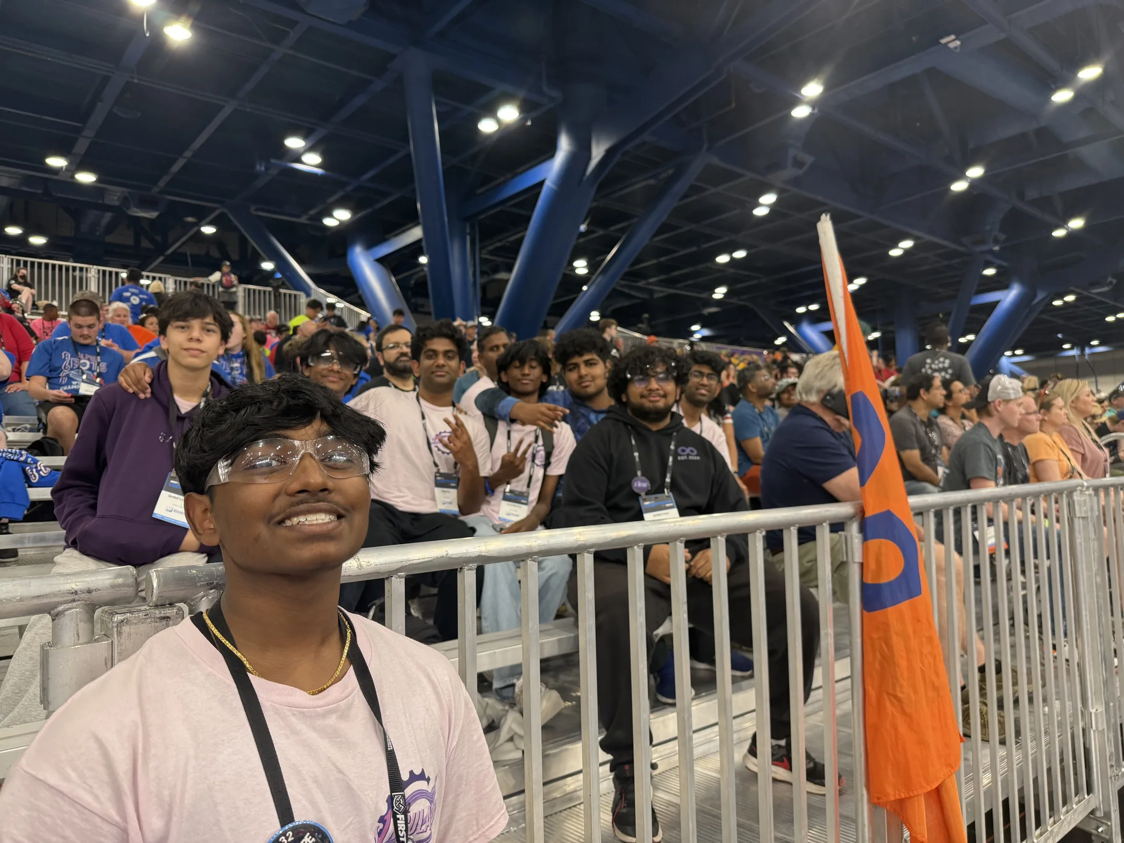 Members watching from the rail, Houston