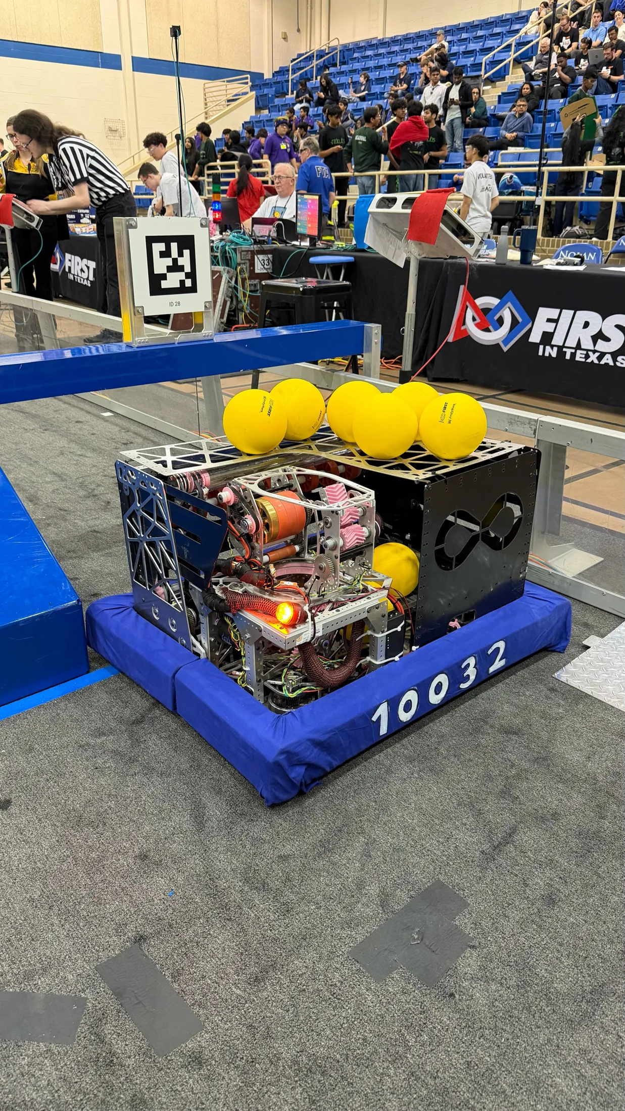 ORION in the pit before a match