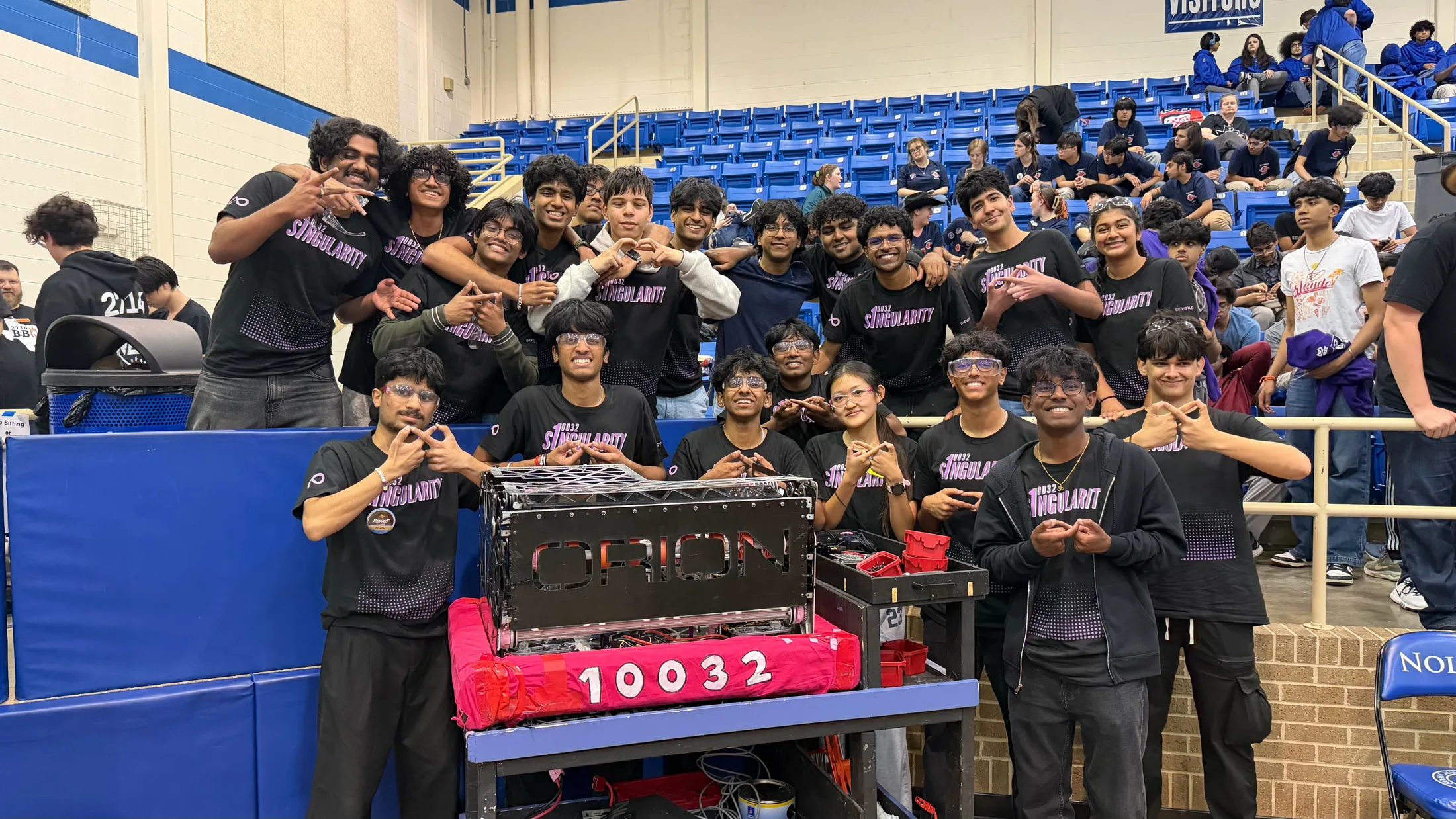 The team behind ORION on the field