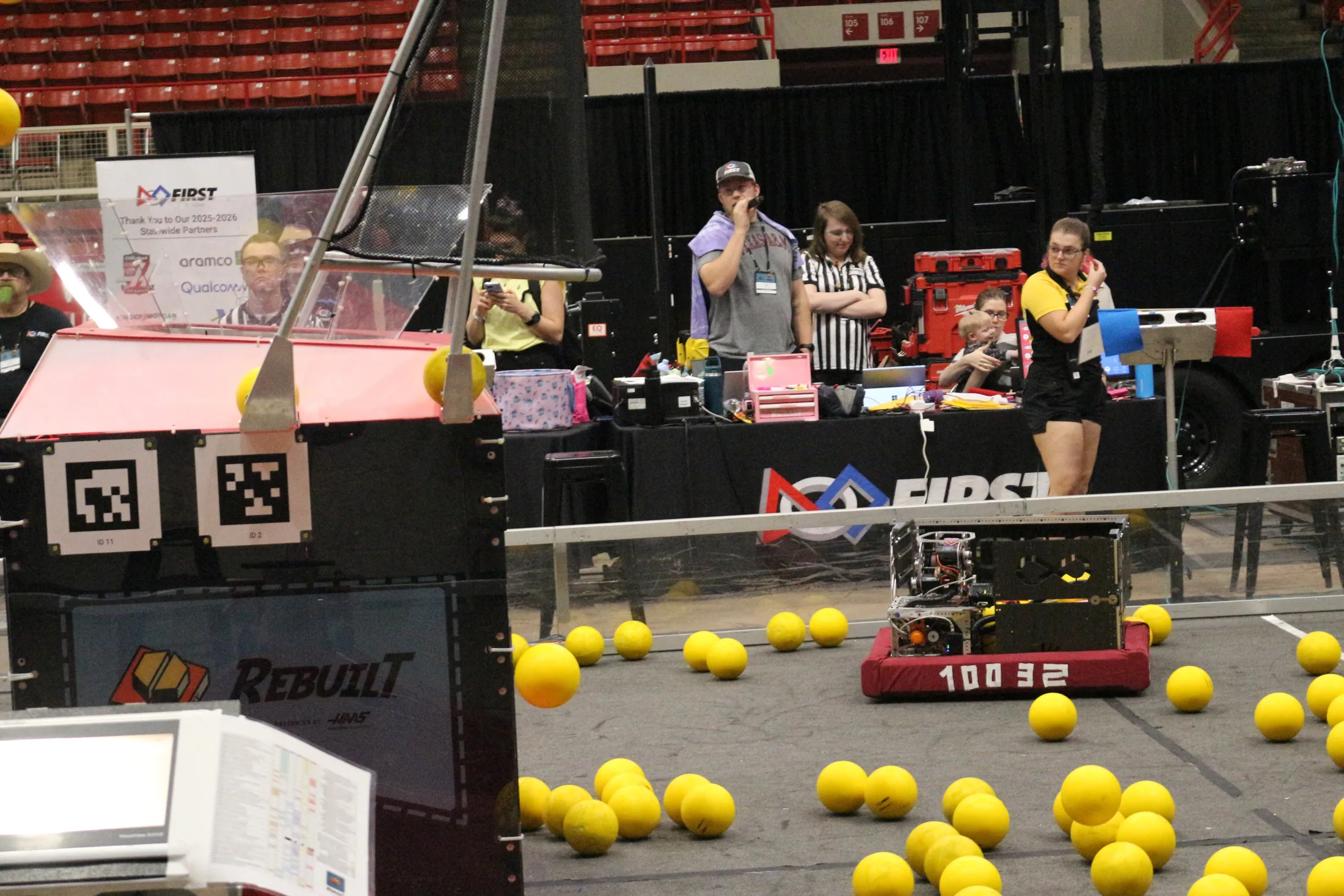 ORION and alliance robots on the field